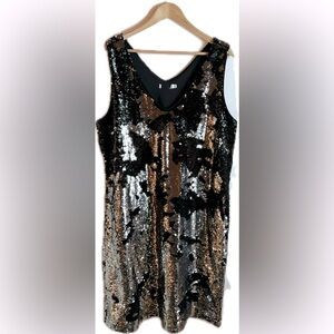 Silver Champagne Sequin Dress